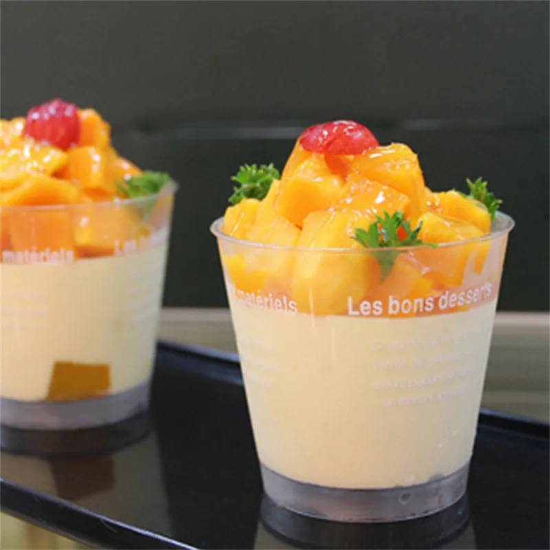 20 шт милые мини опилки чашки с крышкой ложкой пластиковые DIY французский Тирамису