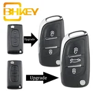 Модифицированный чехол для автомобильного ключа для Citroen C2 C4 C5 Berlingo Xsara Picasso для Peugeot 306 407 807 Partner VA2HU83 23но