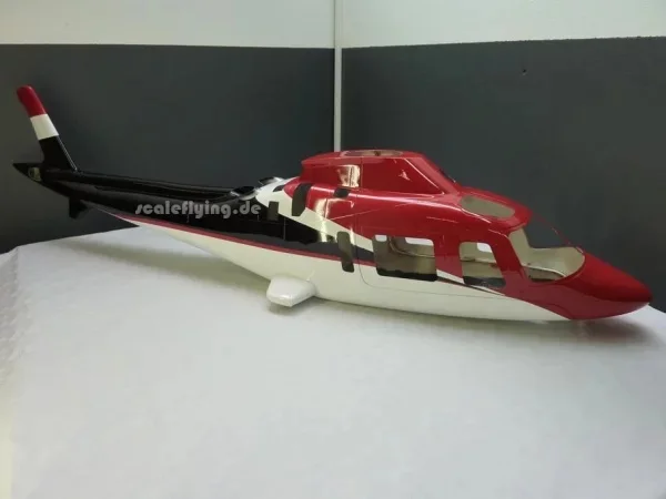 ERA 600 размер A109 ARF вертолет из стекловолокна весы Fuselage с металлической системой ретракта - Цвет: ERA