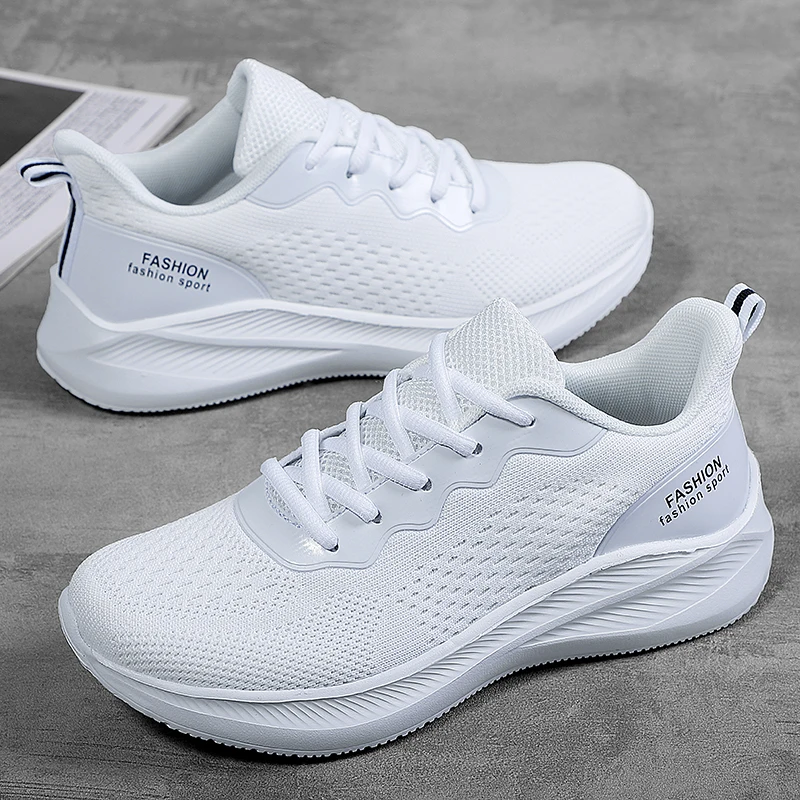 

Women'S Casual Shoes 2021 Breathble Comfortable Vulcanized Athletic PU Leather Platform Female Lace up White Sneakers for Women