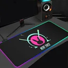 Игровой коврик для мыши с музыкальным логотипом DJ Rgb, светящийся светодиодный компьютерный коврик для клавиатуры, игровые аксессуары, Настольный коврик для ПК, Настольный коврик для мыши XXL