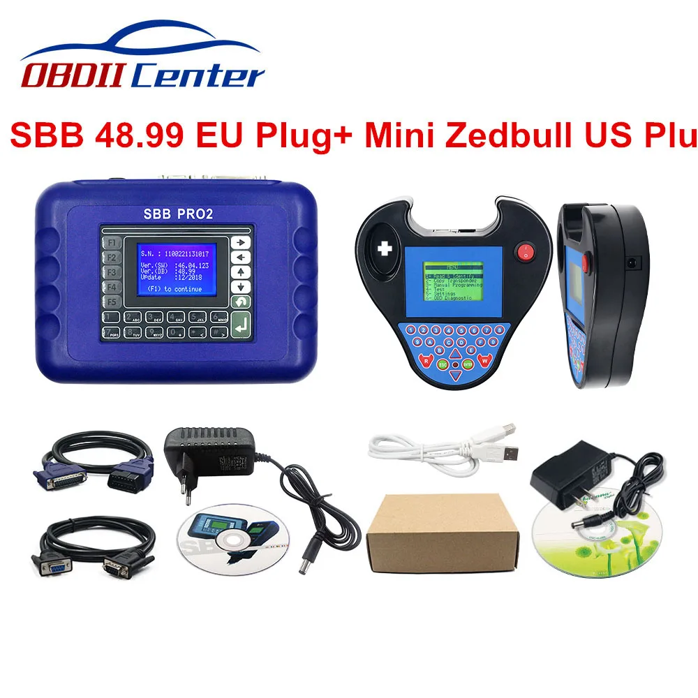 SBB EU Zedbull Black Лучшая цена интеллектуальный мини-zedbull Автомобильный ключ транспондер Zed Bull Hw V5.02 Sw V508 Мини Zed-bull Obd2 Ключевые программист для 8c 8e чипы - Цвет: SBB EU Zedbull Black