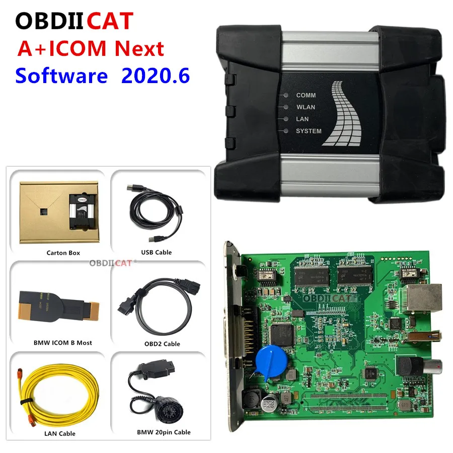 2020 Поддержка многоязычного ICOM Next V2020.6 ISTA A2 + B C WIFI диагностический и