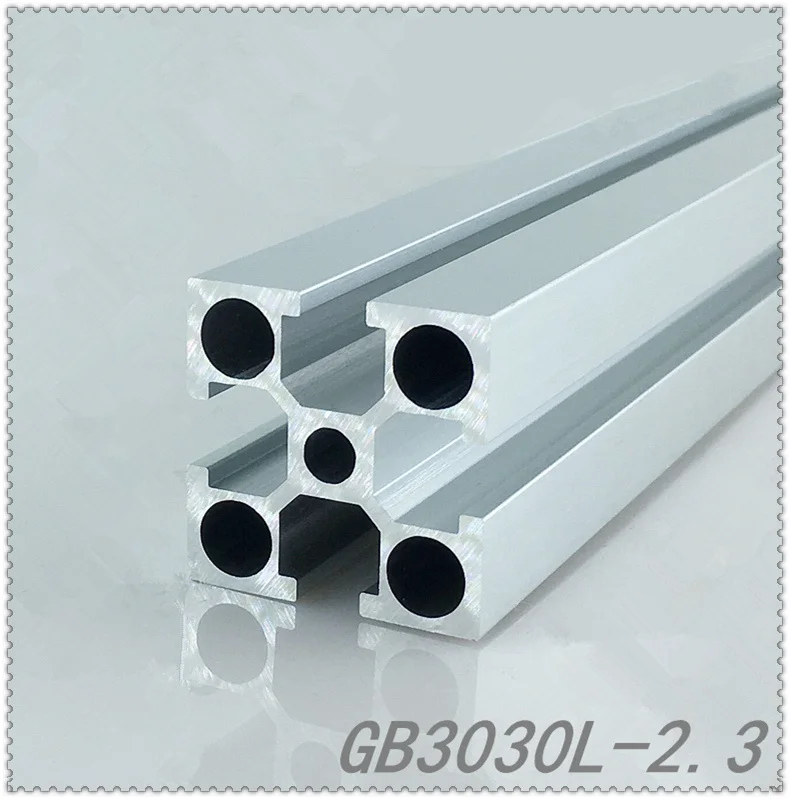 

3030 aluminum extrusion profile GB3030L length 100mm wall thickness 2.3mm T slot industrial workbench 1pcs