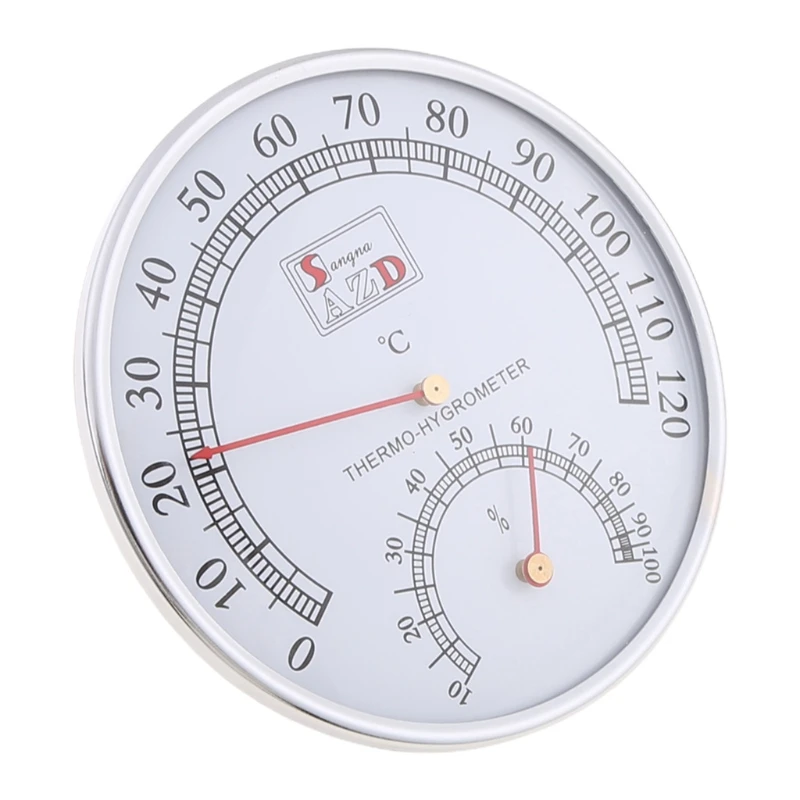 

Sauna Thermometer Stainless Steel Case Steam Sauna Room Thermometer Hygrometer Bath And Sauna Indoor Outdoor Used