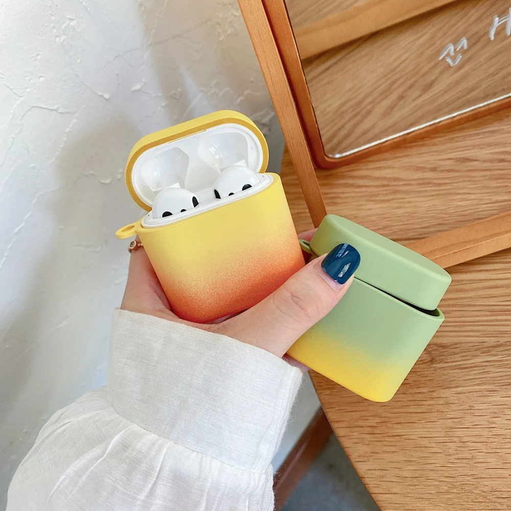 Gradient Earphone Case For Xiaomi MI Air 2 / 2s Hard PC Wireless Bluetooth Headset Protective Cover for Mi Air2s mi cover | Электроника