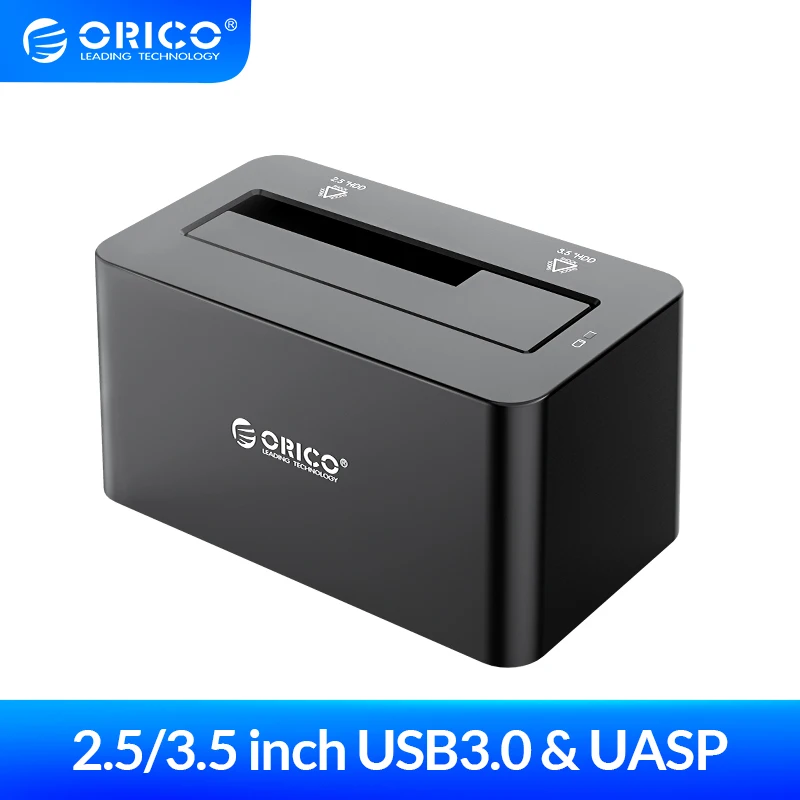 Док станция ORICO для жестких дисков SATA 2 5/3 5 дюйма с адаптером питания 12 ТБ А|usb3.0 sata