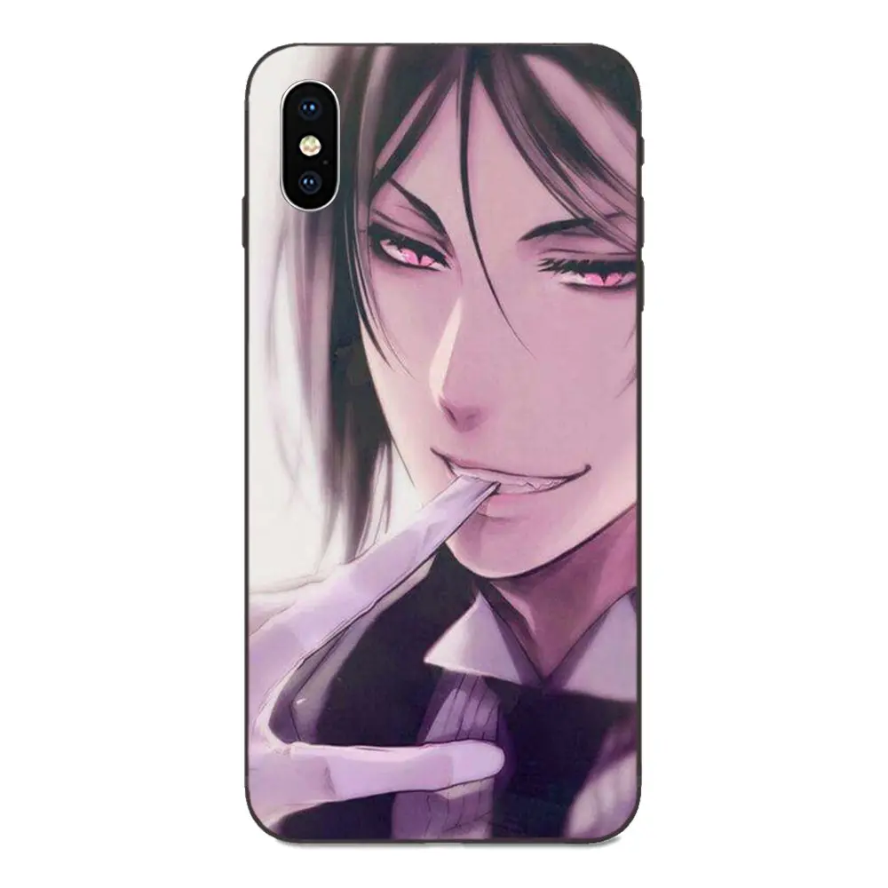 Black Butler Kuroshitsuji мягкий принт Капа для Galaxy A8 A9 звезды Примечание 4 8 9 10 S3 S4 S5 S6 S7 S8 S9 S10