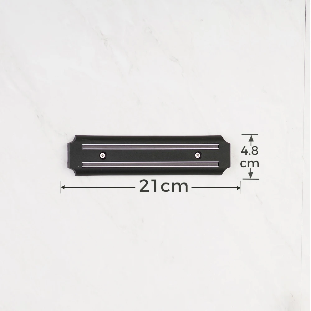 B 21cm knife block Магнитный держатель для ножей, настенный черный АБС-пластик, металлический нож из нержавеющей стали, магнитный держатель для ножей Кухня, инструменты - Цвет: B 21cm knife block