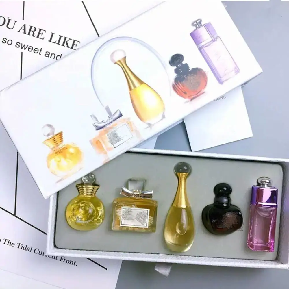 VIP - 5 in 1 Original Perfume For Women Sexy Long Lasting Eau De Q Version With Beautiful Package 1Set Fragrances |