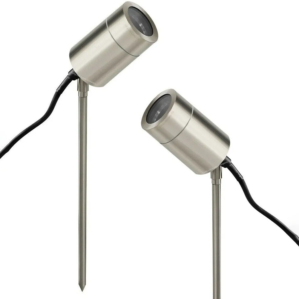 

Led Lawn Light Stainless Steel Adjustable Garden Underground Spike Spot Lights Tip Ground Lamps Outdoor Lighting 5W GU10 IP65