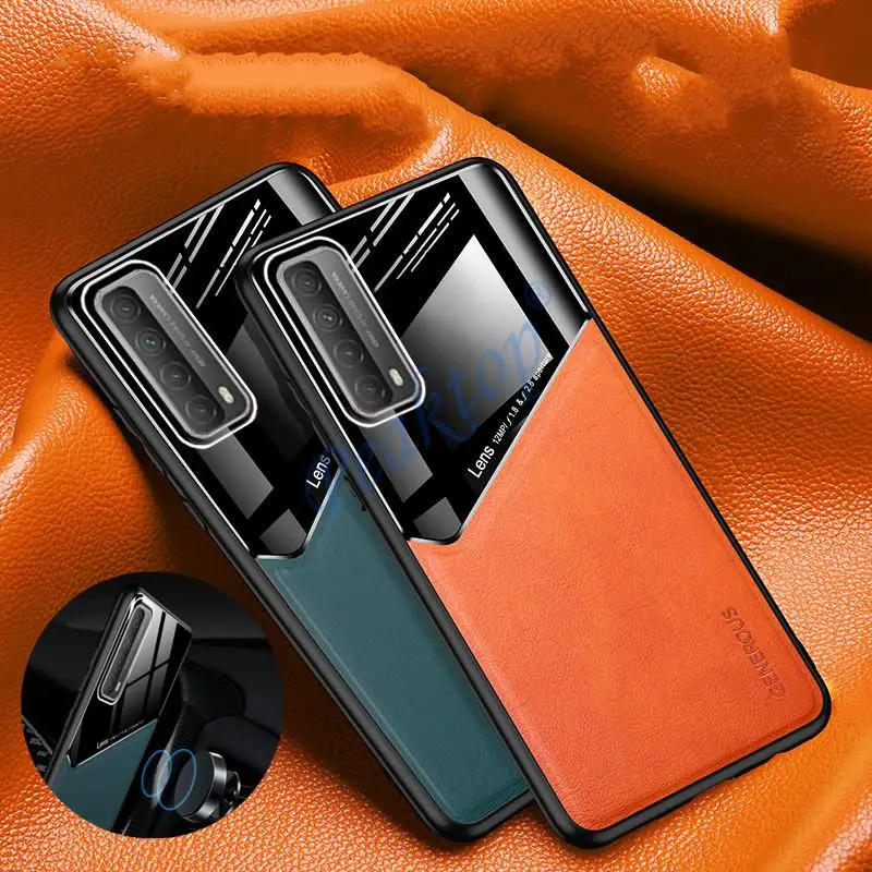 Магнитный чехол для Huawei P Smart Plus 2021 2020 2018 Pro 2019 кожаный защитный объектива камеры Z