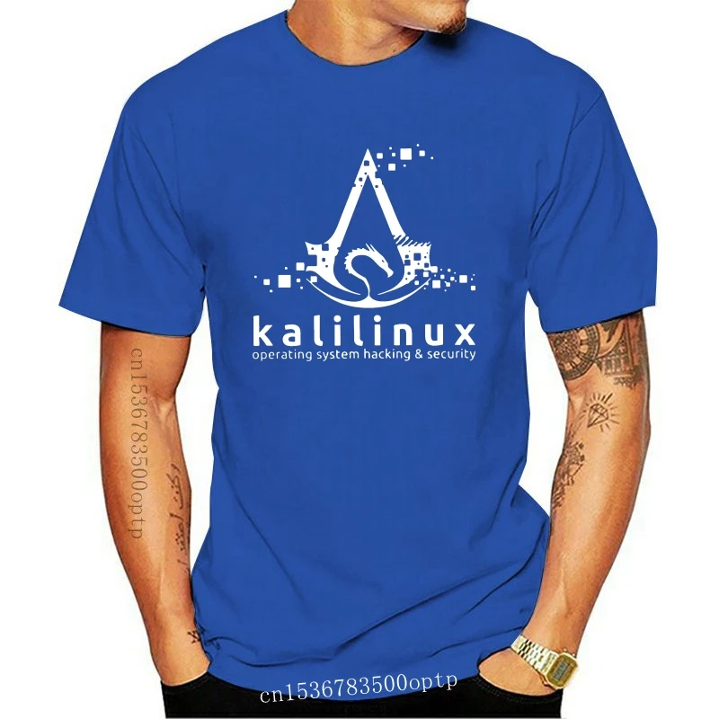2021 New Print Kali Linux Operating System Hacking And Security T Shirt Men's 100% Cotton T-Shirt Backtrack Ubuntu Mint Tees Clo