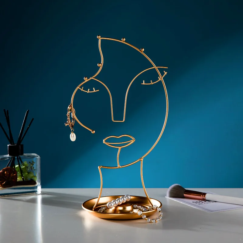 

Face Shape Jewelry Display Jewelry Stand Organizer Earring Holder Necklace Bracelet Rack Holder Display Jewelry Holder
