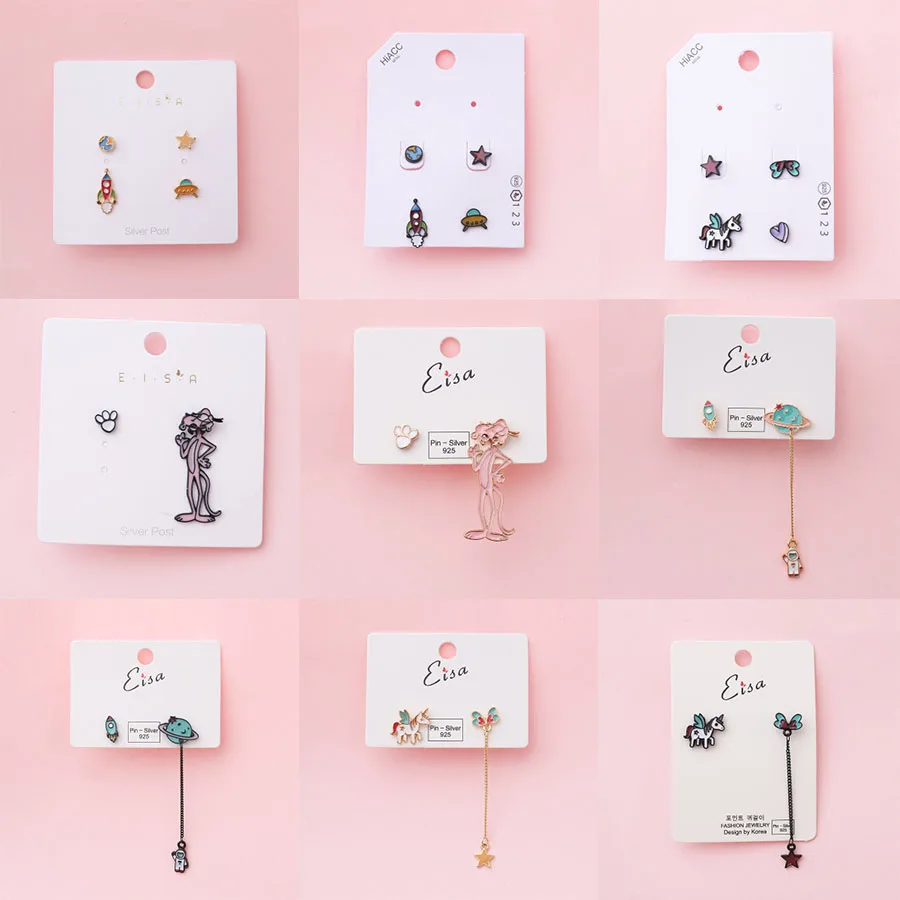 Женские эмалированные серьги с животными висячие ювелирные украшения для ушей