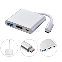 usb c to hdmi 3 in 1 cable converter for usb 3 1 thunderbolt 3 phone to monitor type c switch to hdmi 4k adapter cable 1080p