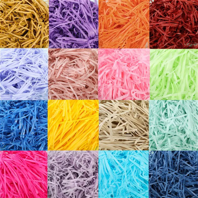 20 г в цветной сумке DIY бумажная рафия измельченная бумага конфетти Подарочная