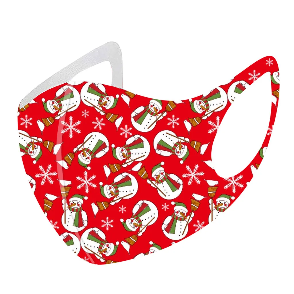 5 шт. детская Рождественская маска для рта защиты на открытом воздухе лица