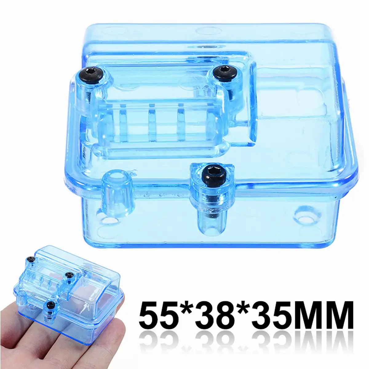 

Новейшая синяя пластиковая Водонепроницаемая коробка приема приемника для Huanqi727 / Slash аксессуары для дистанционного управления автомобилем на дистанционном управлении