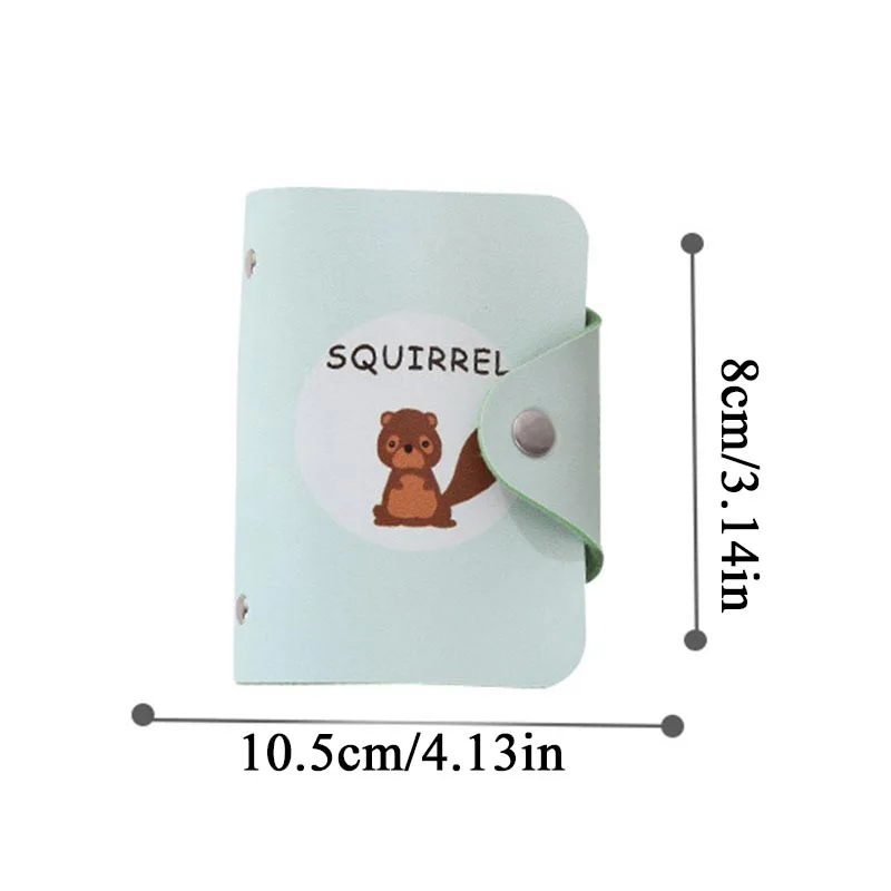 Женский чехол с милым мультяшным животным принтом держатель для кредитных карт