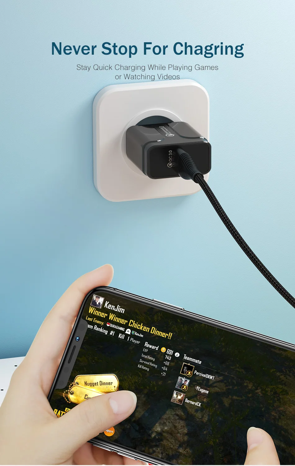 QC 3,0 4,0 USB зарядное устройство для Xiaomi samsung huawei QC3.0 быстрое зарядное устройство Turbo настенное зарядное устройство для мобильного телефона с микрокабелем type-c