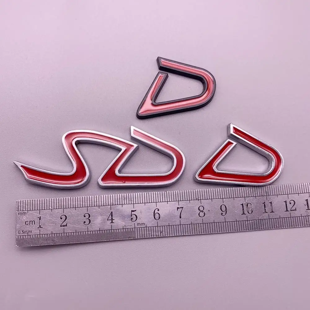 Металлический 3D SD значок с логотипом D наклейка на заднюю дверь автомобиля