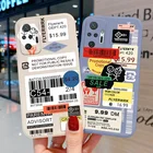 Силиконовый чехол для Poco X3 Pro, чехол для Redmi Note 10 9 8 Pro 7 9S 10S 9T 9C NFC 9A, чехлы для Xiaomi Mi 11 Lite F3 M3, чехлы с этикетками