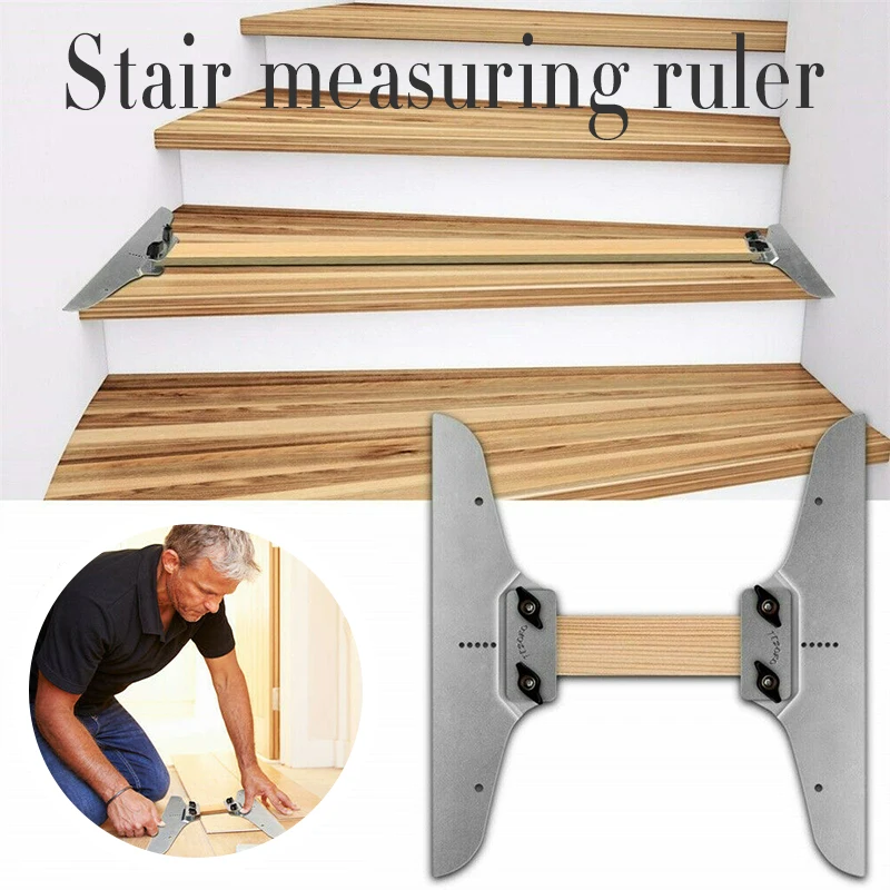 

Шаблон для протектора лестницы с 4 заблокированными ручками, регулируемый угол и длина в диапазоне от 8 до 14 дюймов для подъемников, перегоро...