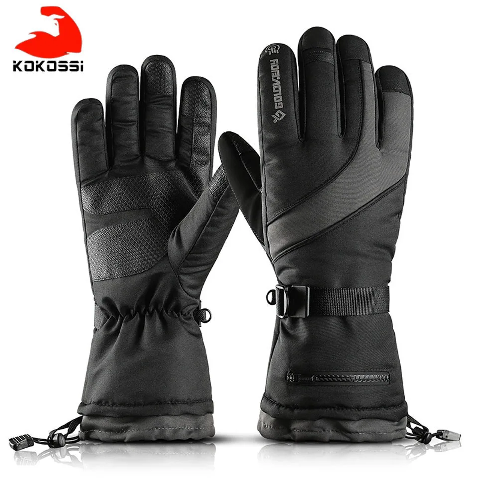 

KoKossi Winter Ski Gloves Men Women Thermal Fleece Snowboard Gloves Touchscreen Waterproof Warm Gloves For Skiing Skating Riding