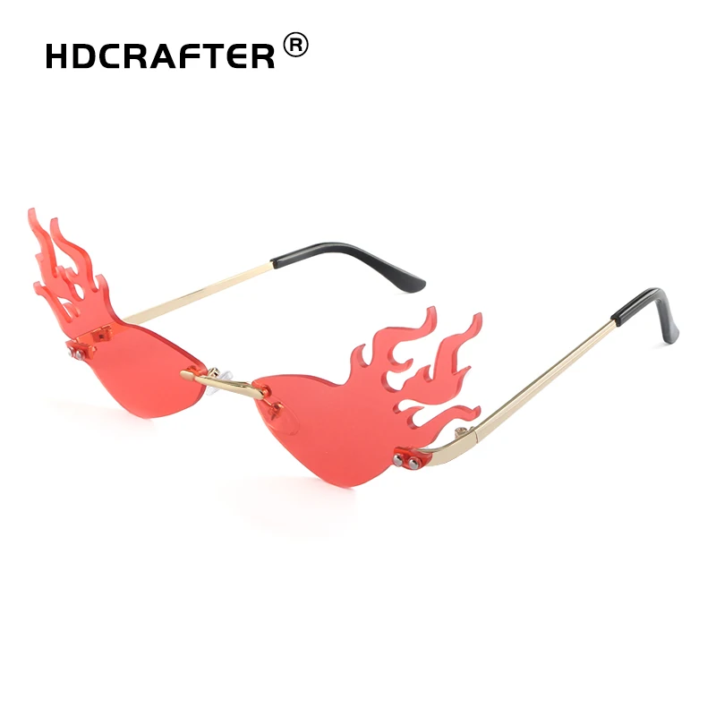 Новые солнечные очки с огненным пламенем женские и мужские солнцезащитные без