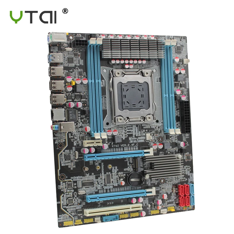 X79 материнская плата LGA 2011 слот PCI-E16X M.2 поддерживает память ECC Reg и процессор Ксеон E5 SATA3 USB2.0 4DDR3
