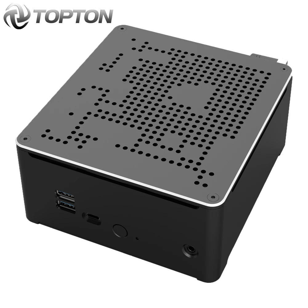 Мини ПК TOPTON Intel i9 10880H 9880H i7 9850H 2 LAN * DDR4 64 Гб M.2 PCIE + SATA игровой компьютер Win10 Pro 4K HDMI DP AC