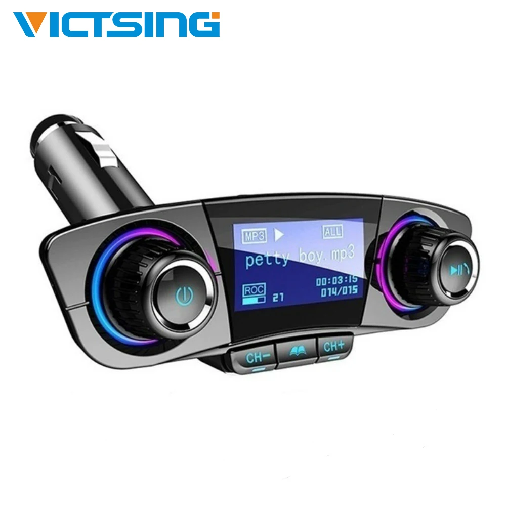 VicTsing BT06 FM Bluetooth 4,0 передатчик MP3 плеер Handsfree Bluetooth автомобильный комплект радио аудио адаптер с двойным зарядным портом