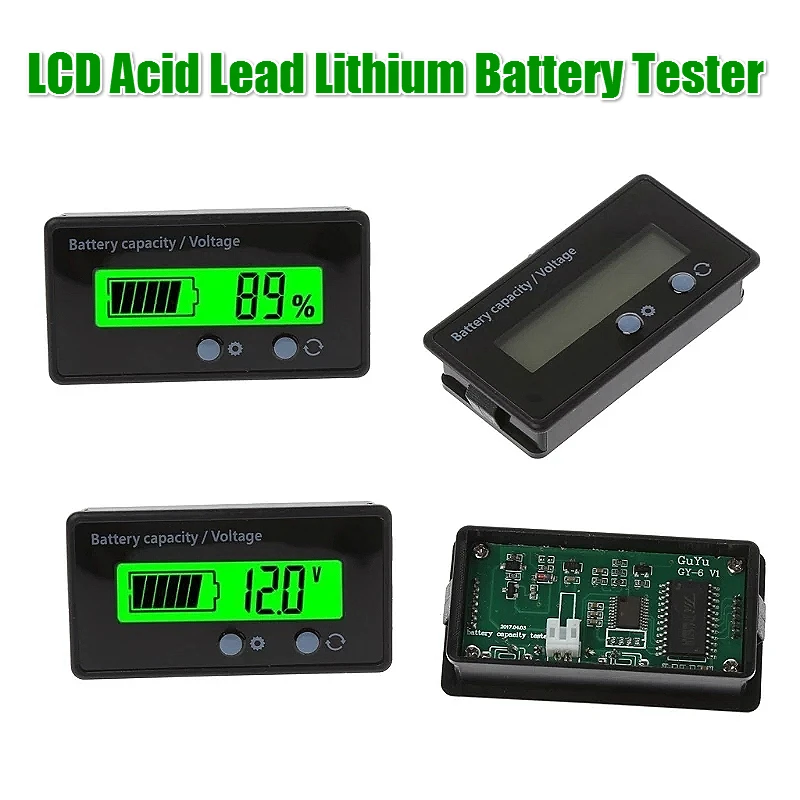 DC 7V-100V 6V-73V литиевый свинцово-жидкокристаллический свинцово-кислотный