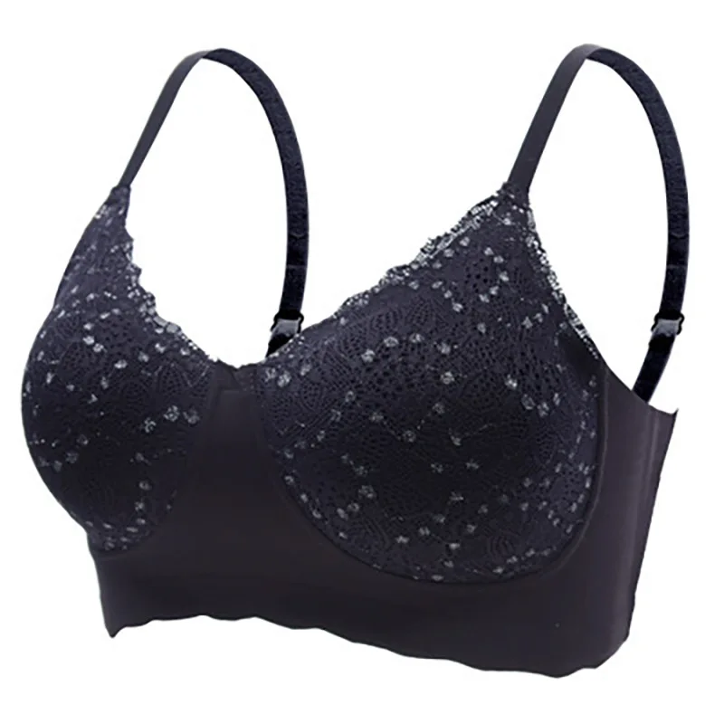 

Summer Woman Sexy Non-wired bra Tank Top Shakeproof Push Up Removable Strap One-piece Underwear Latex Bra