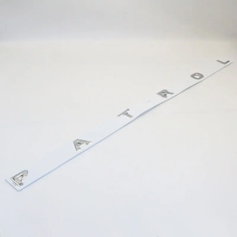 ABS хромированный Серебряный автомобильный передний капот патруль 3D буквы значок