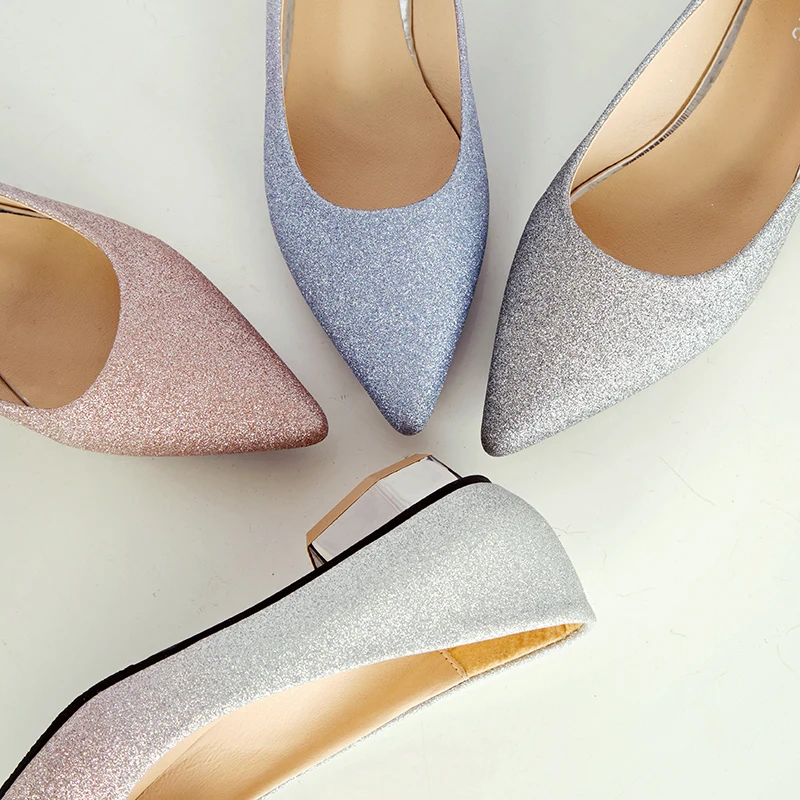 

2020 Spring Women Shoes Pointed Toe Ballet Flats Fashion Sequined Cloth Slip on Ladies Flat Shoes Zapatos Mujer z464