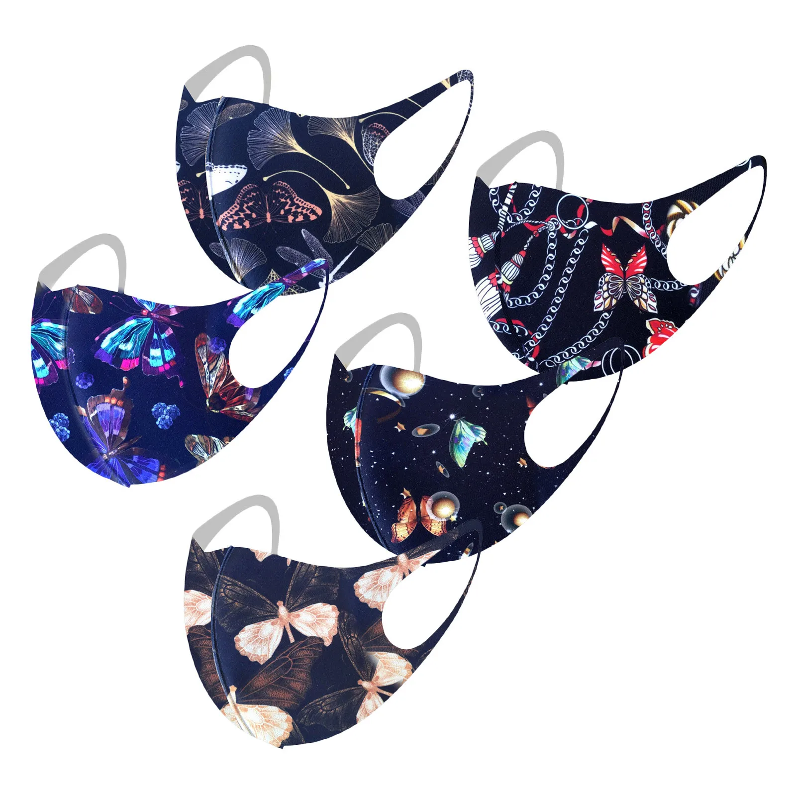 Черная маска для взрослых унисекс хлопковая лица аниме езды на велосипеде лагеря