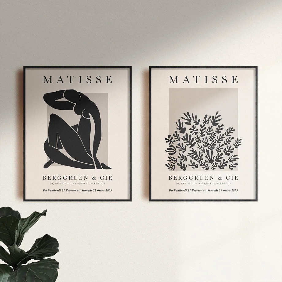 

Henri Matisse Abstract Nude Art Leaf Plant Nordic Posters And Print Wall Art Canvas Painting Wall Pictures For Living Room Decor