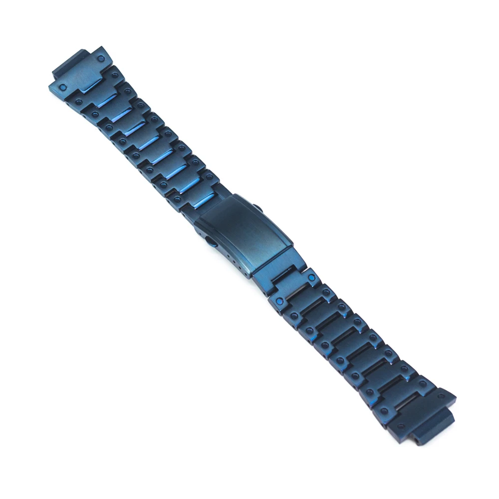 BLUE STRAP Синий обновленный набор DW5600 5610 чехол для часов/ободок из нержавеющей стали - Цвет ремешка: BLUE STRAP