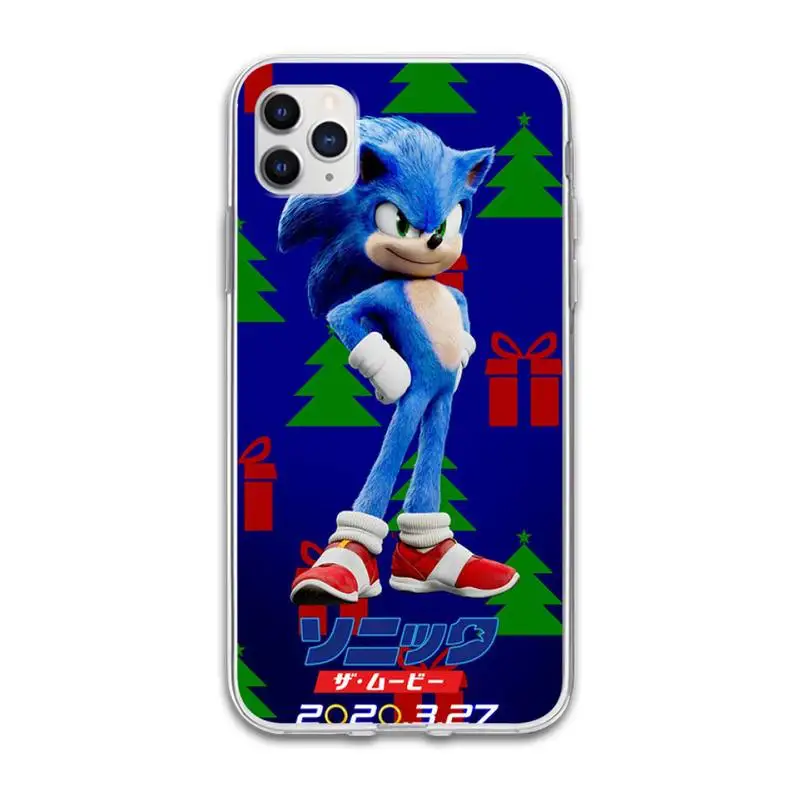 

Sonic The Hedgehog Transparent Case Cover For Iphone Se 2020 6 6s 7 8 Plus X Xs Max Xr 11 12 Pro Max Coque