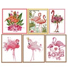 Наборы для вышивки крестом, серии фламинго, 11CT14CT, печатный узор, поделки, DMC на ткани, шитье, рукоделие, наборы для вышивки, Декор