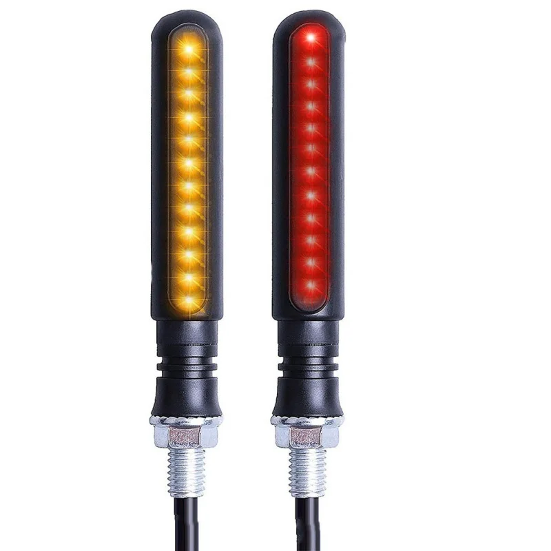 Новинка 2 шт. мотоциклетные поворотники 12 светодиодный мигающий сигнал для воды