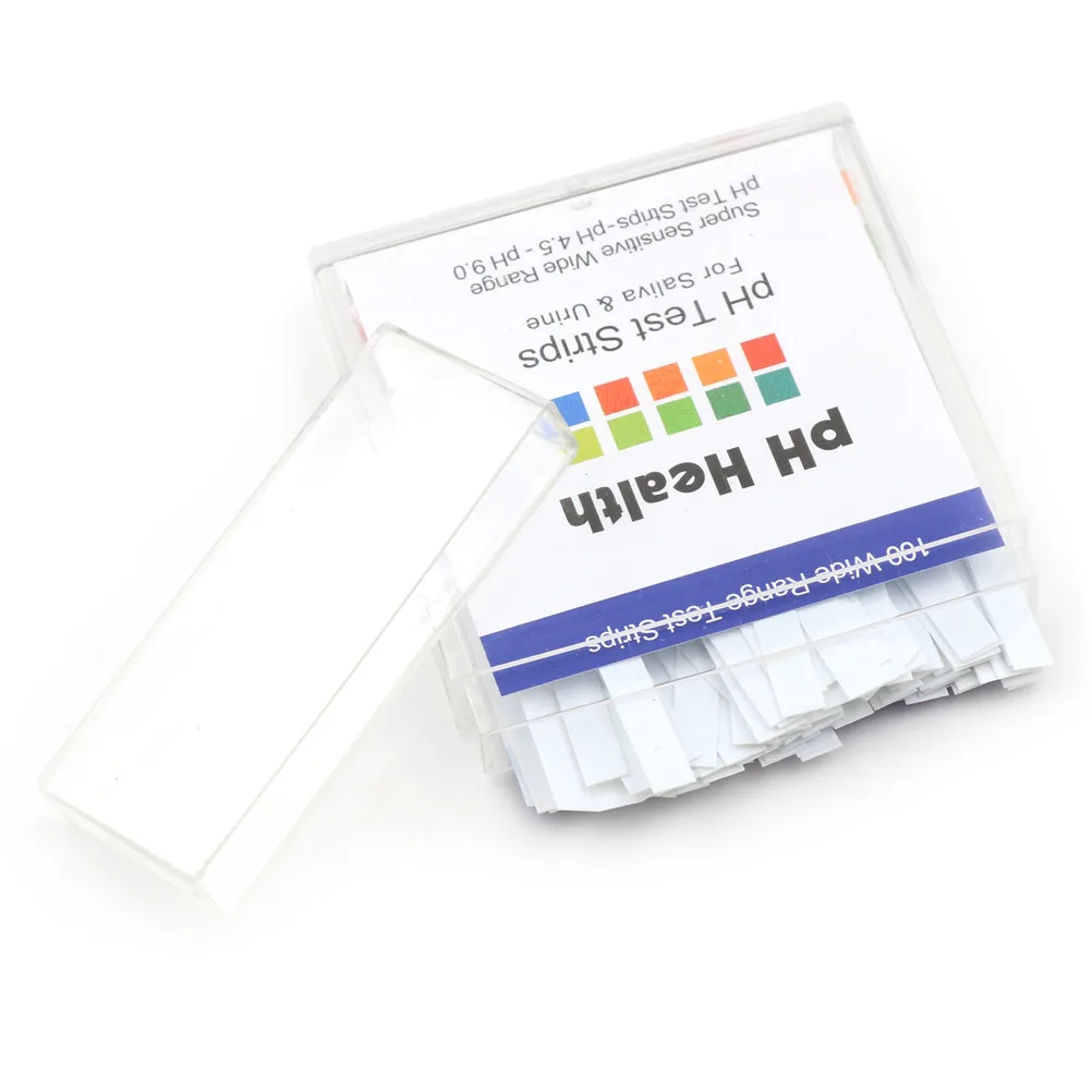

100 Strips Test Paper Precision PH Human Acid Test Paper 4.5-9.0 Two-color Urine Saliva Preparation 6.7x8.7x1.1cm