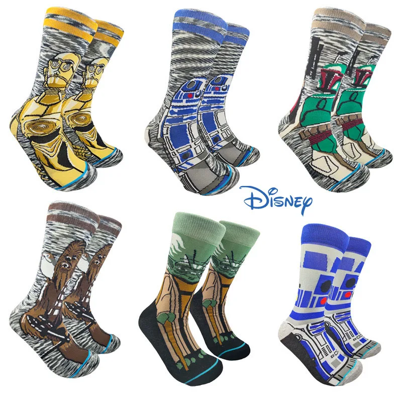 

Disney Star Wars Movie Stockings Master Yoda Cosplay Socks Wookiee Jedi Knight Novelty Men's Women's Socks Children Gifts