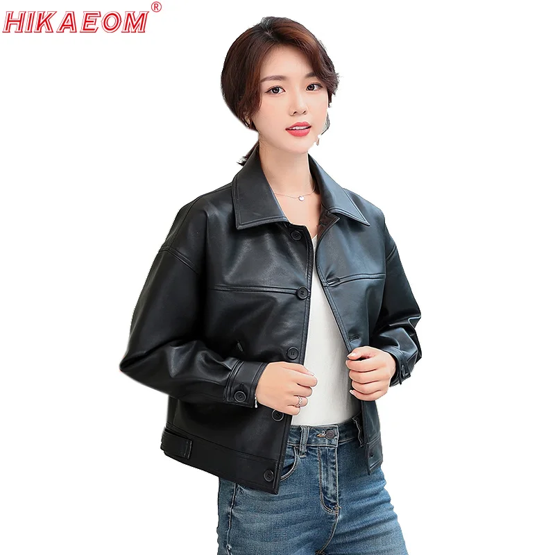 Женский однобортный жакет размера плюс на осень Свободные Студенческие Короткие