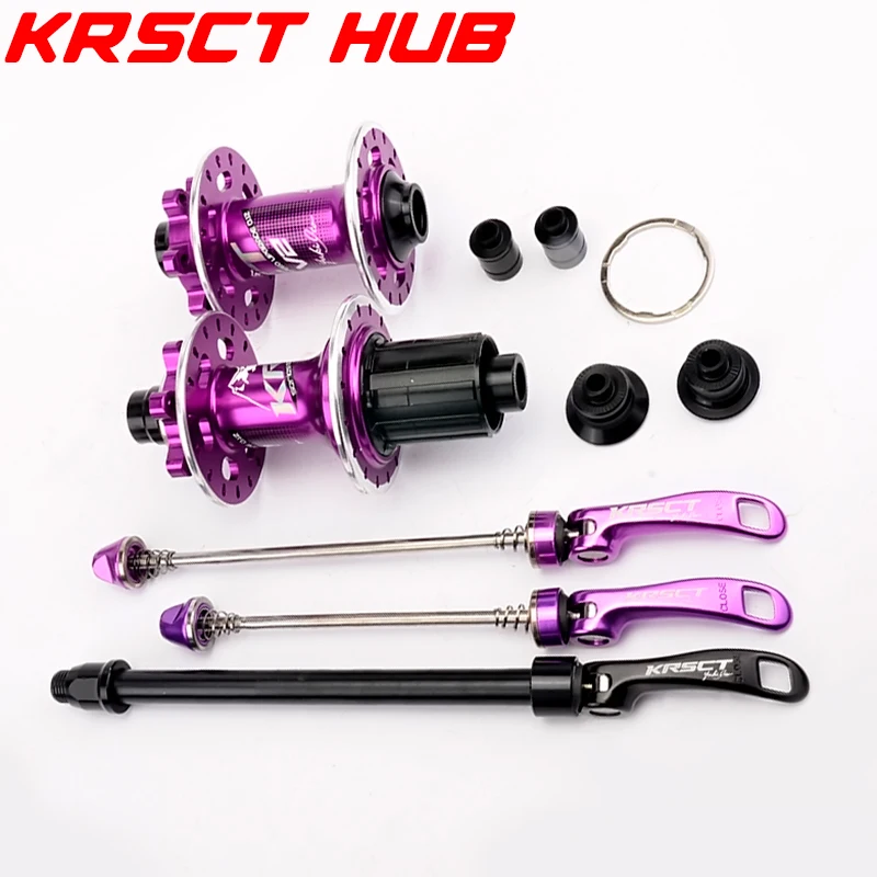 

KRSCT Vorne Hinten Hub 32 Bicycle QR Thru Achse 5 Lager 6 Verriegelungen 72 Klicks AM FR MTB mountainbike Ultraleicht 465g