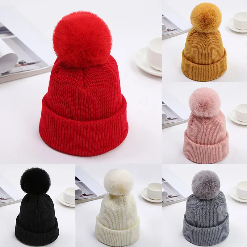 

Модная детская зимняя теплая шапка бини шерстяная шапка вязаная шерстяная шапка Лыжные шапки Плотная шапочка для малышей детей младенцев
