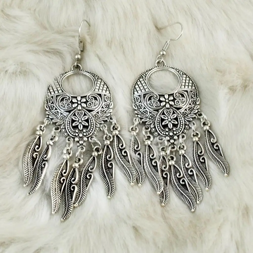 Jhumka серьги в индийском стиле Винтажные Ювелирные изделия цыганские хиппи