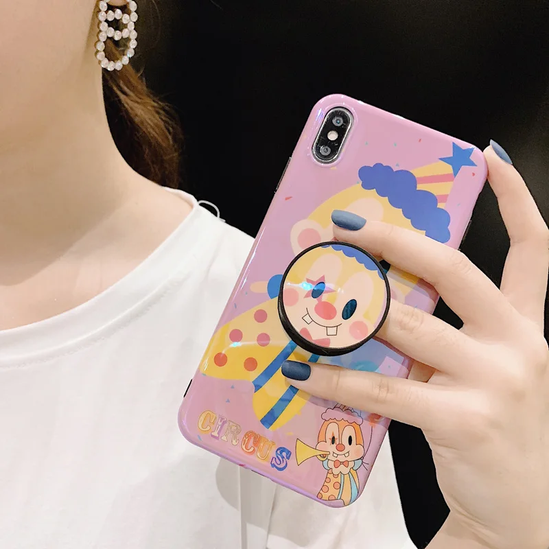 Для iphone XS max милый цирк чехол ромашка Дейл покрытие чипа для 8plus 8 X XR 6 6s p 7 7P blue ray